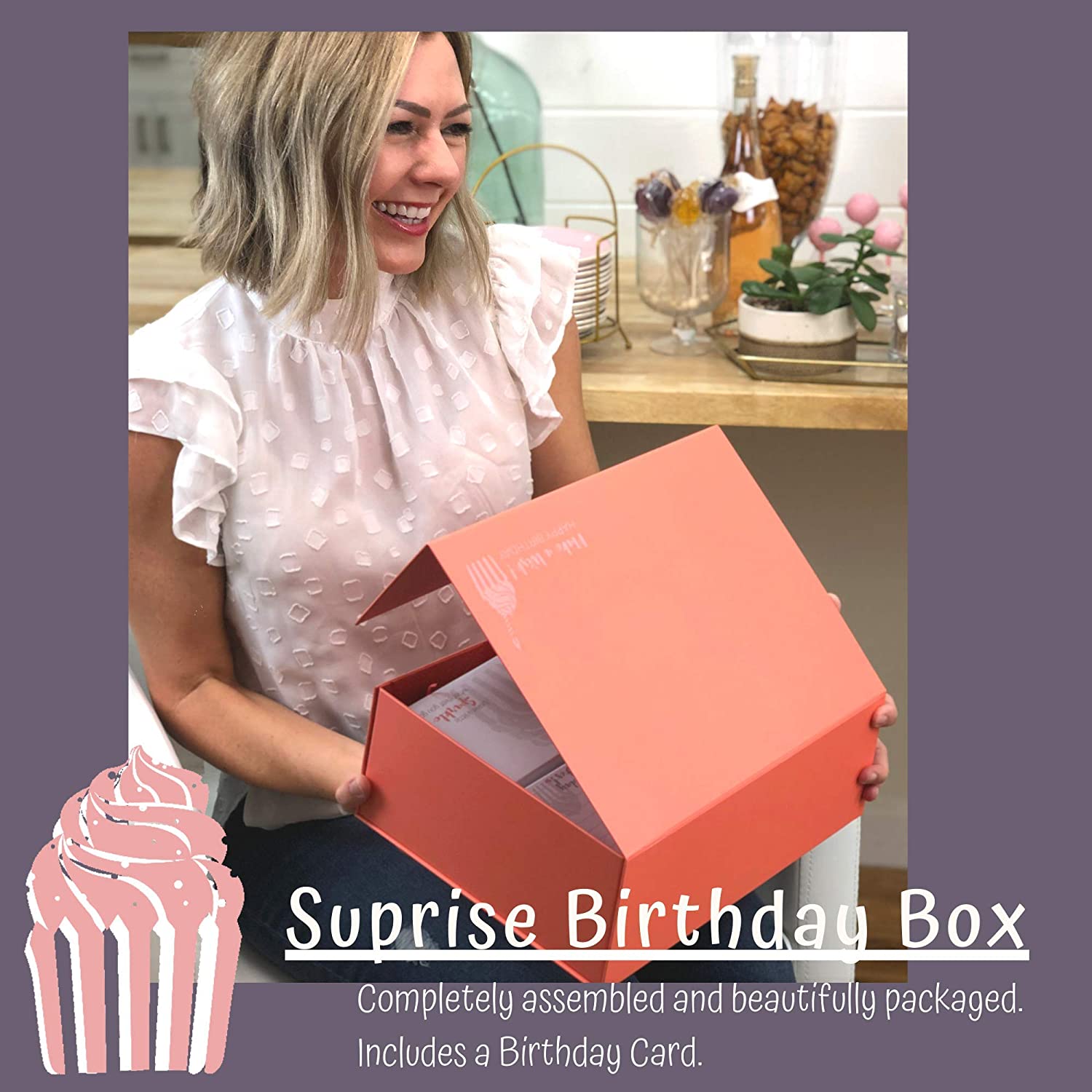 Happy Birthday Box for Women  5 Premium Special & Unique Gifts - Like Want  Have